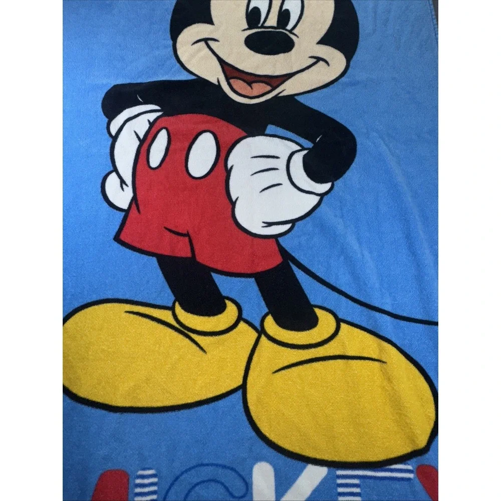 Vintage Disney Mickey Mouse Beach Towel Pool Bath Sheet Very Good Condition